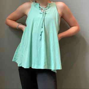 A reversible (front to back) tank top